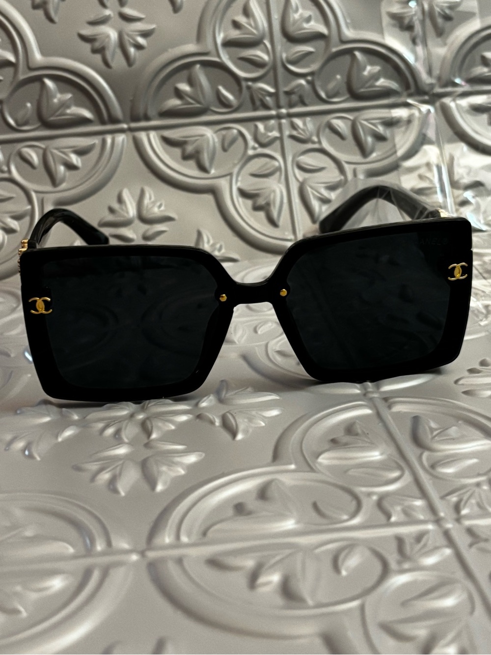 Brand new Black Square Oversized Sunglasses
